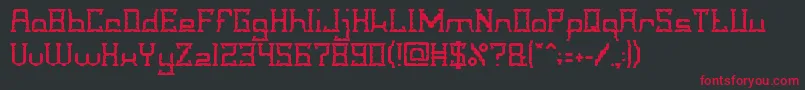 CrystalSoldier Font – Red Fonts on Black Background