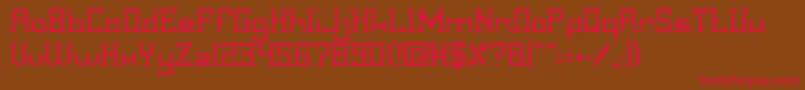 CrystalSoldier Font – Red Fonts on Brown Background