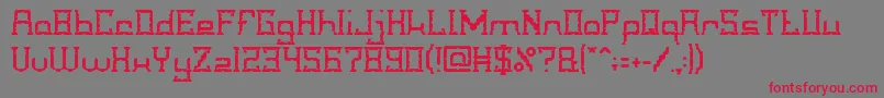 CrystalSoldier Font – Red Fonts on Gray Background