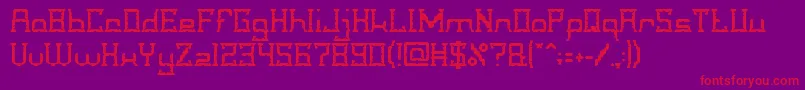 CrystalSoldier Font – Red Fonts on Purple Background