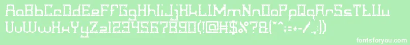 CrystalSoldier Font – White Fonts on Green Background