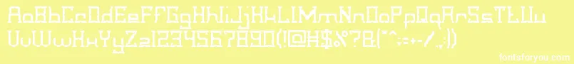 CrystalSoldier Font – White Fonts on Yellow Background