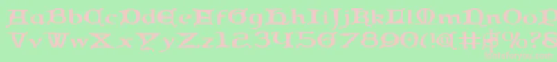 Queencountrye Font – Pink Fonts on Green Background