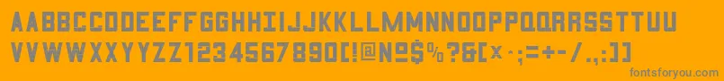 3x51 Font – Gray Fonts on Orange Background