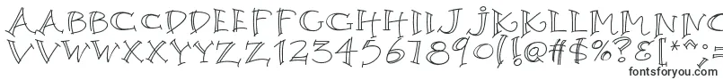 K26argento-Schriftart – Schrägschriften