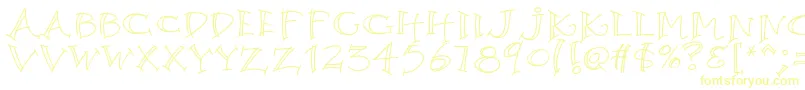 Czcionka K26argento – żółte czcionki
