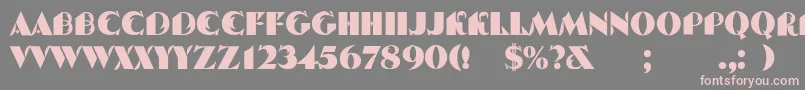 SerpAndMolot-Schriftart – Rosa Schriften auf grauem Hintergrund