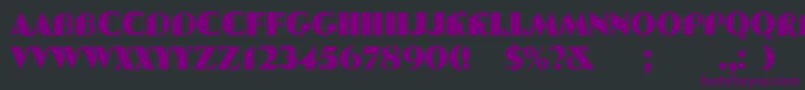 Шрифт SerpAndMolot – фиолетовые шрифты на чёрном фоне
