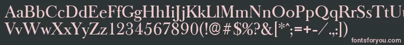 BaskeroldserialMediumRegular Font – Pink Fonts on Black Background