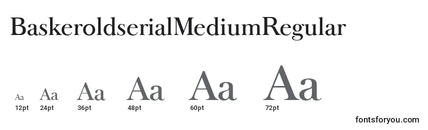 Размеры шрифта BaskeroldserialMediumRegular