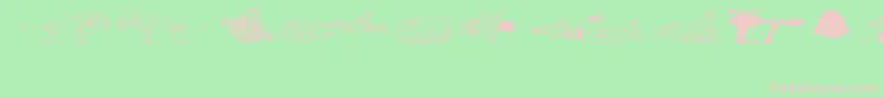 AndersonUfo Font – Pink Fonts on Green Background