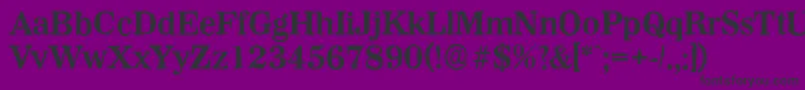 WichitaantiqueBold Font – Black Fonts on Purple Background