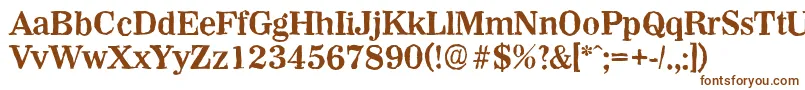 WichitaantiqueBold Font – Brown Fonts on White Background