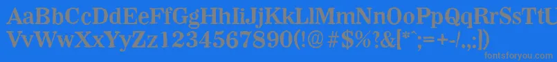 WichitaantiqueBold-Schriftart – Graue Schriften auf blauem Hintergrund