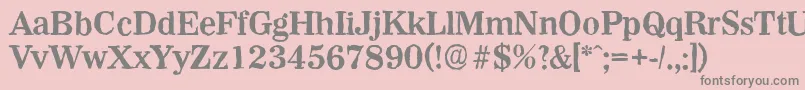Шрифт WichitaantiqueBold – серые шрифты на розовом фоне