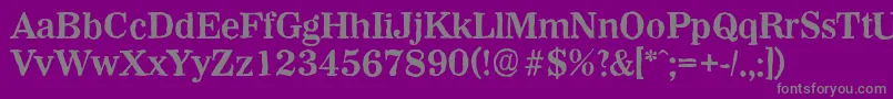 WichitaantiqueBold Font – Gray Fonts on Purple Background