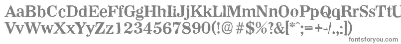 Шрифт WichitaantiqueBold – серые шрифты на белом фоне