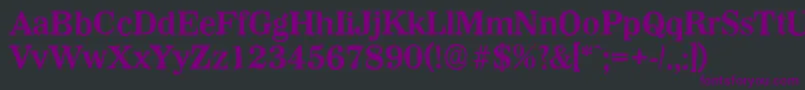 Шрифт WichitaantiqueBold – фиолетовые шрифты на чёрном фоне