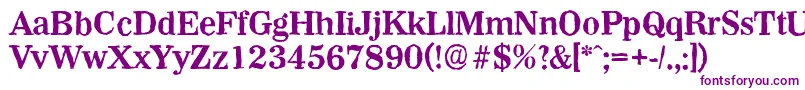 WichitaantiqueBold-Schriftart – Violette Schriften auf weißem Hintergrund