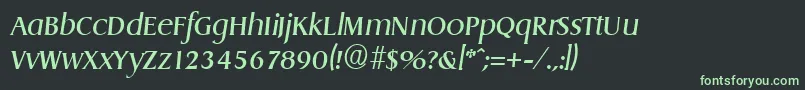 fuente DragonSerialRegularitalicDb – Fuentes Verdes Sobre Fondo Negro