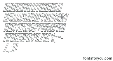 Timberwolfshadital2 font – slanted Fonts