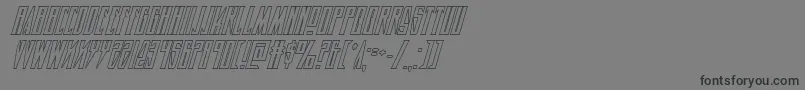 Timberwolfshadital2 Font – Black Fonts on Gray Background
