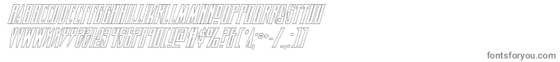 Шрифт Timberwolfshadital2 – серые шрифты