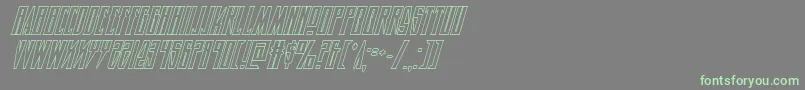 More about Timberwolfshadital2 Font Timberwolfshadital2 Font – Green Fonts on Gray Background