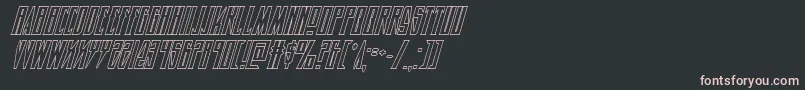 Timberwolfshadital2 Font – Pink Fonts on Black Background
