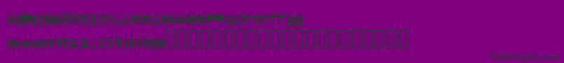 フォントAbuso – 紫の背景に黒い文字