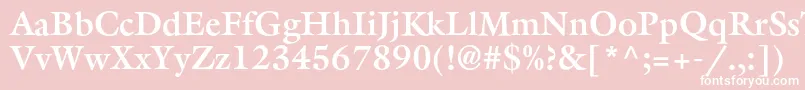 AggalleoncBold Font – White Fonts on Pink Background