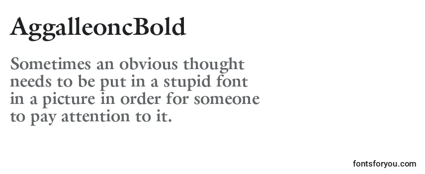 AggalleoncBold Font