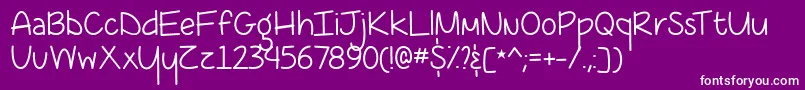 CoffeeAtMidnightDemo Font – White Fonts on Purple Background