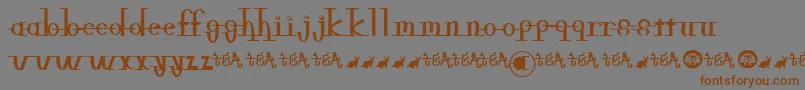 Freeble Font – Brown Fonts on Gray Background