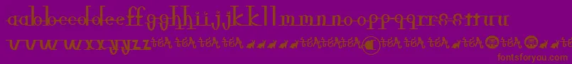 Freeble Font – Brown Fonts on Purple Background