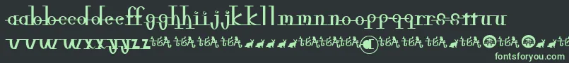 Freeble Font – Green Fonts on Black Background