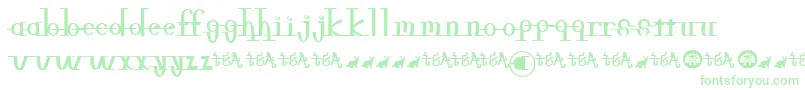 Freeble Font – Green Fonts on White Background