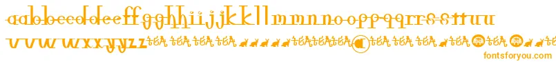 Freeble Font – Orange Fonts on White Background