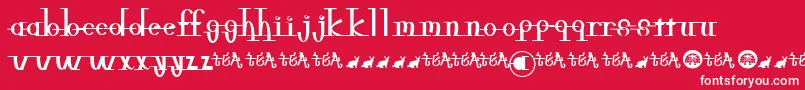 Freeble Font – White Fonts on Red Background
