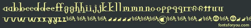 Police Freeble – polices jaunes sur fond noir