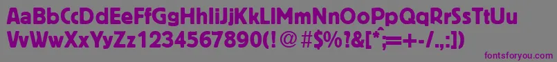BlofeldRegular Font – Purple Fonts on Gray Background