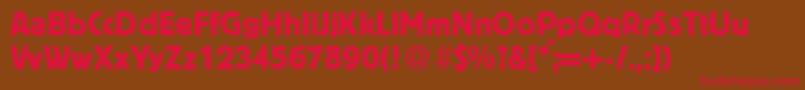BlofeldRegular Font – Red Fonts on Brown Background