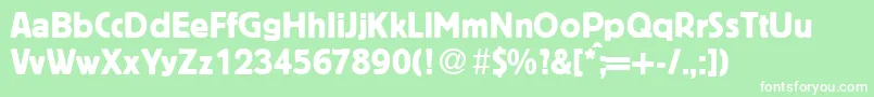 BlofeldRegular Font – White Fonts on Green Background