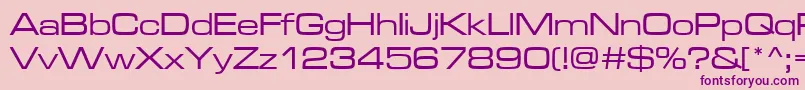 MicroRegular Font – Purple Fonts on Pink Background