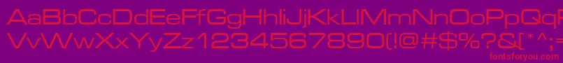 MicroRegular Font – Red Fonts on Purple Background