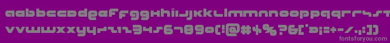 Unisolcond Font – Gray Fonts on Purple Background