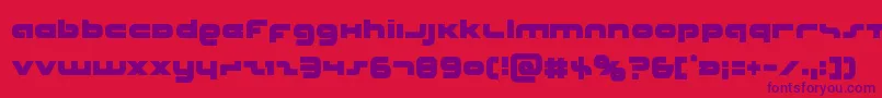 Unisolcond Font – Purple Fonts on Red Background