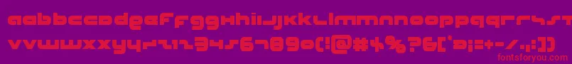 Unisolcond Font – Red Fonts on Purple Background