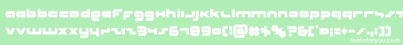 Unisolcond Font – White Fonts on Green Background