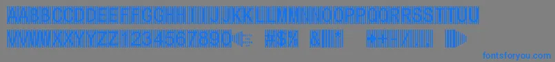 Secure5a Font – Blue Fonts on Gray Background